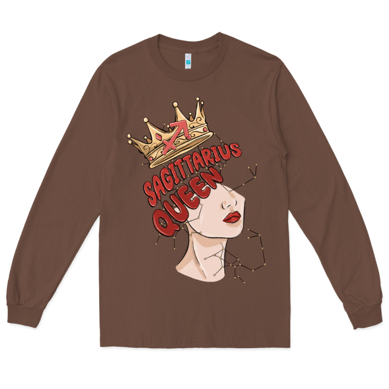 Sagittarius Queen Long Sleeve Tee by MaliasSmallBusiness | Teevron
