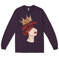 Plum sagittarius queen Long Sleeve Tee - MaliasSmallBusiness