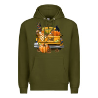 Army Green Fall Truck Premium Hoodie - texasbilliewilder