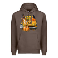 Coffee Fall Truck Premium Hoodie - texasbilliewilder