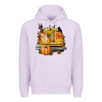 Lilac Fall Truck Premium Hoodie - texasbilliewilder
