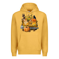 Mustard Fall Truck Premium Hoodie - texasbilliewilder