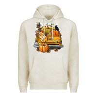 Oatmeal Heather Fall Truck Premium Hoodie - texasbilliewilder