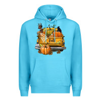 Ocean Blue Fall Truck Premium Hoodie - texasbilliewilder