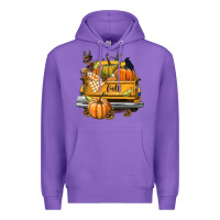 Purple Fall Truck Premium Hoodie - texasbilliewilder