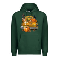 Sports Green Fall Truck Premium Hoodie - texasbilliewilder
