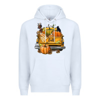 White Fall Truck Premium Hoodie - texasbilliewilder