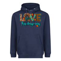 Navy love thanksgiving turkey Heavyweight Hoodie - RanaPortraitStore