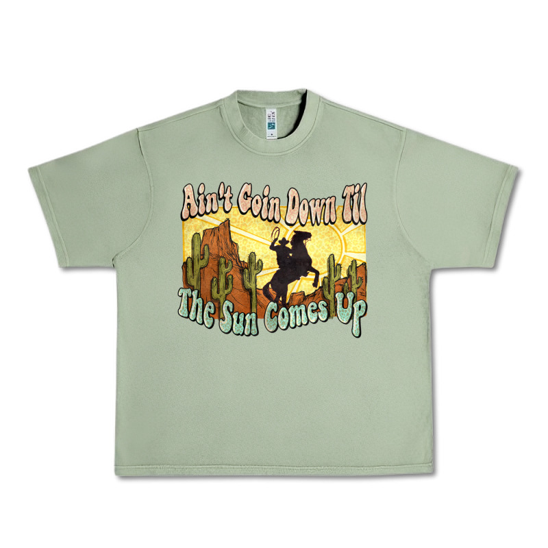 Aint Goin Down Til The Sun Comes Up Cowboy Urban Heavy Tee by NancyCooperArtShop | Teevron