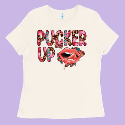 Pucker Up Ladies Tee Designed By Jahusdesignshop
