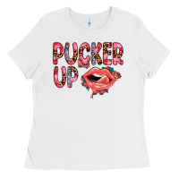 White pucker up Ladies Tee - JahusDesignShop