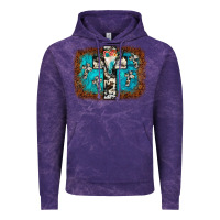 Cloud Purple bull skull cross backgraund Vintage Hoodie - JahusDesignShop
