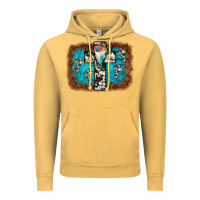 Vintage Mustard bull skull cross backgraund Vintage Hoodie - JahusDesignShop