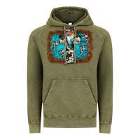 Vintage Olive bull skull cross backgraund Vintage Hoodie - JahusDesignShop