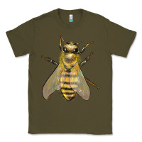 Army Green Bee Classic Tee - LillyAllenDesigns