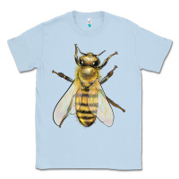 Dusty Blue Bee Classic Tee - LillyAllenDesigns
