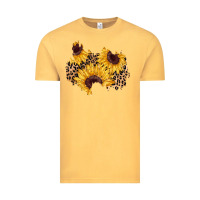 Vintage Mustard sunflower leopard patch Vintage Tee - AdoDesignShop