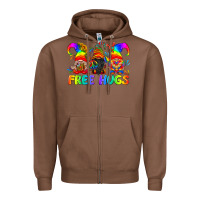 Chestnut LGBTQ Free Hugs Gnomes Zipper Hoodie - BundleAndBundleShop