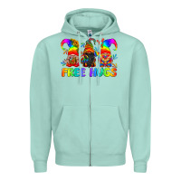Seafoam LGBTQ Free Hugs Gnomes Zipper Hoodie - BundleAndBundleShop