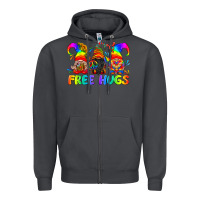 Smoke LGBTQ Free Hugs Gnomes Zipper Hoodie - BundleAndBundleShop