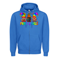 True Royal LGBTQ Free Hugs Gnomes Zipper Hoodie - BundleAndBundleShop