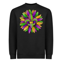 Black mardi gras carnival sunflower Heavyweight Sweatshirt - Jasminsmagicworld