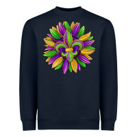 Navy mardi gras carnival sunflower Heavyweight Sweatshirt - Jasminsmagicworld
