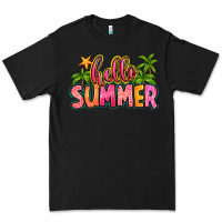 Black hello summer Premium Tee - Zillion Design Studio