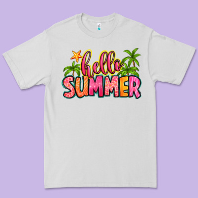 Hello Summer Premium Tee Designed By Zillion Design Studio