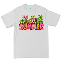 Dove Grey hello summer Premium Tee - Zillion Design Studio