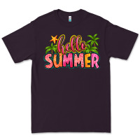 Plum hello summer Premium Tee - Zillion Design Studio