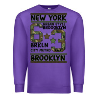 Purple Newyork Brooklyn Premium Sweatshirt - Bettercallsaul
