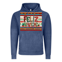 Vintage Denim feliz navidad spanish christmas Vintage Hoodie - Jasminsmagicworld