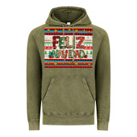 Vintage Olive feliz navidad spanish christmas Vintage Hoodie - Jasminsmagicworld