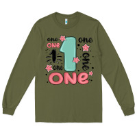 Army Green one  one one one Long Sleeve Tee - MaliasSmallBusiness