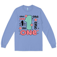Colony Blue one  one one one Long Sleeve Tee - MaliasSmallBusiness