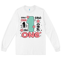 White one  one one one Long Sleeve Tee - MaliasSmallBusiness