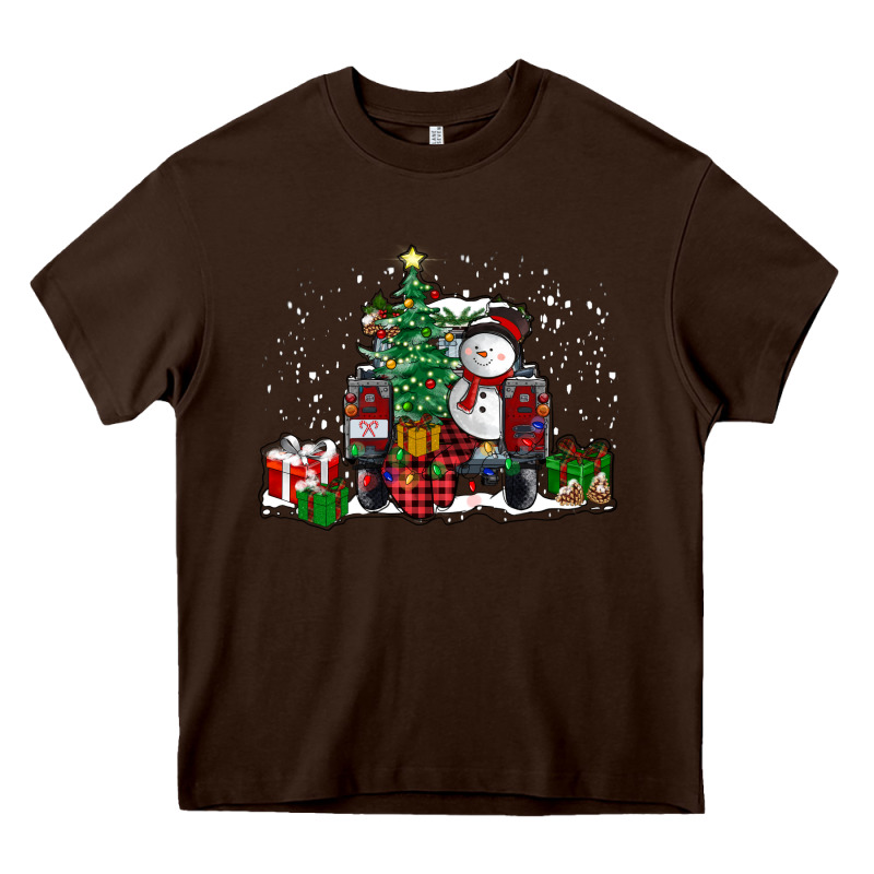 Christmas Truck Heavy Core Tee by RanaPortraitStore | Teevron