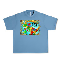 Pebble Blue au somesaurus rex Urban Heavy Tee - BarkalooDesign