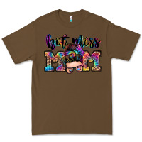 Cacao hot mess mom messy bun Premium Tee - Zillion Design Studio