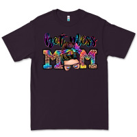 Plum hot mess mom messy bun Premium Tee - Zillion Design Studio
