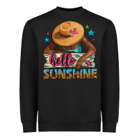 Black Hello sunshine Heavyweight Sweatshirt - NancyCooperArtShop