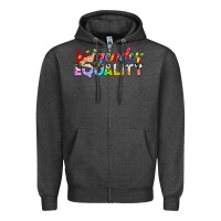 Charcoal Heather Western LGBTQ Gender Equality Zipper Hoodie - BundleAndBundleShop