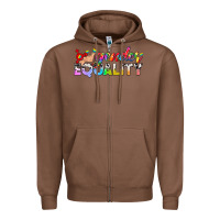 Chestnut Western LGBTQ Gender Equality Zipper Hoodie - BundleAndBundleShop