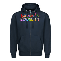 Navy Western LGBTQ Gender Equality Zipper Hoodie - BundleAndBundleShop