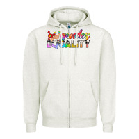 Oatmeal Heather Western LGBTQ Gender Equality Zipper Hoodie - BundleAndBundleShop