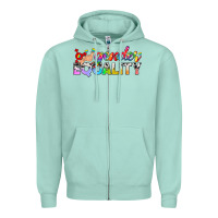 Seafoam Western LGBTQ Gender Equality Zipper Hoodie - BundleAndBundleShop