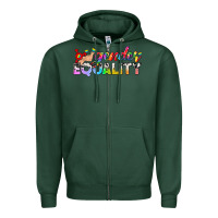 Sports Green Western LGBTQ Gender Equality Zipper Hoodie - BundleAndBundleShop