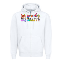 White Western LGBTQ Gender Equality Zipper Hoodie - BundleAndBundleShop