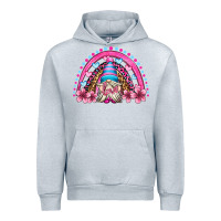 Heather Grey valentine's day rainbow gnome olivia Urban Hoodie - OliviaCreatesArt
